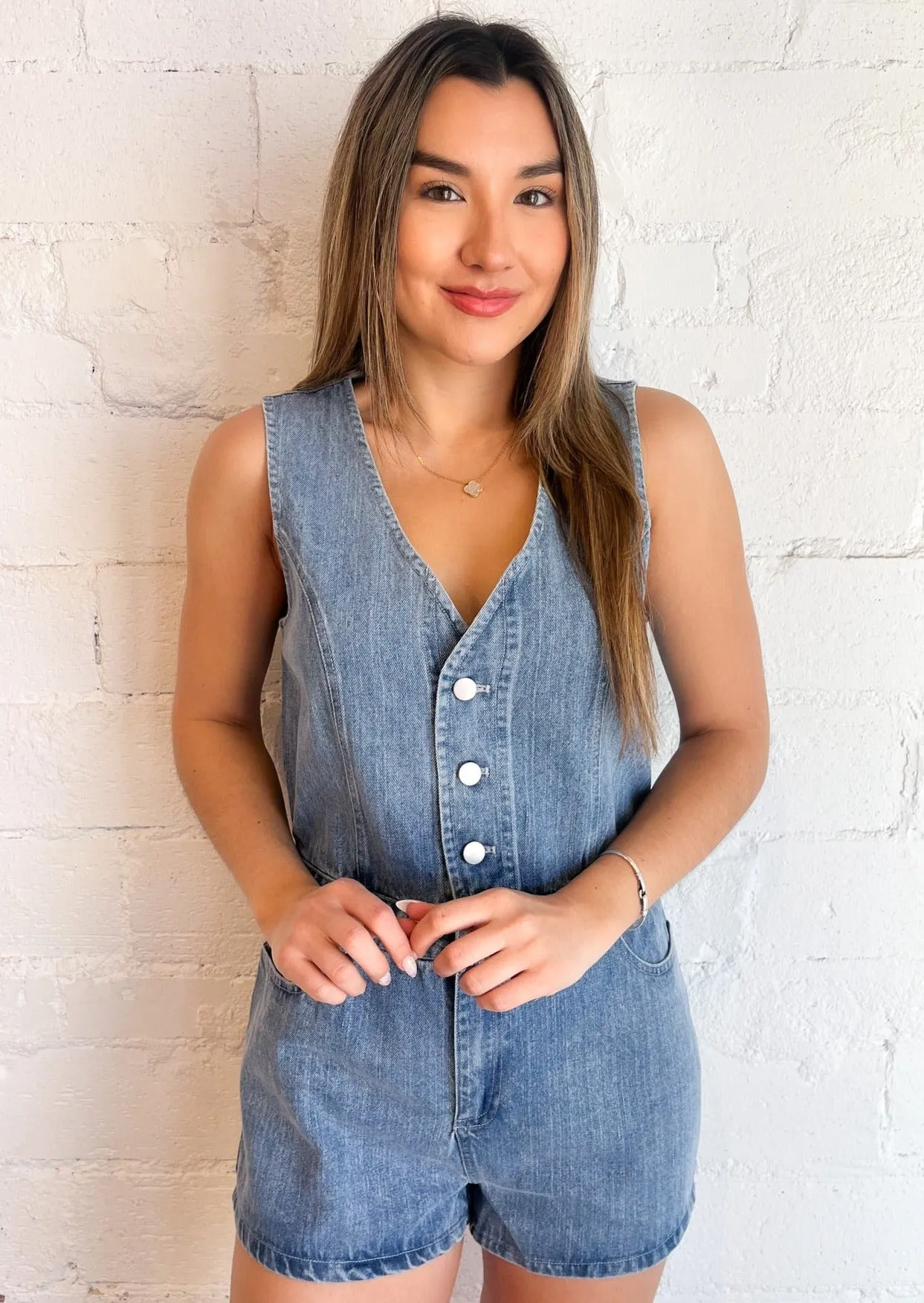 Country Denim Romper