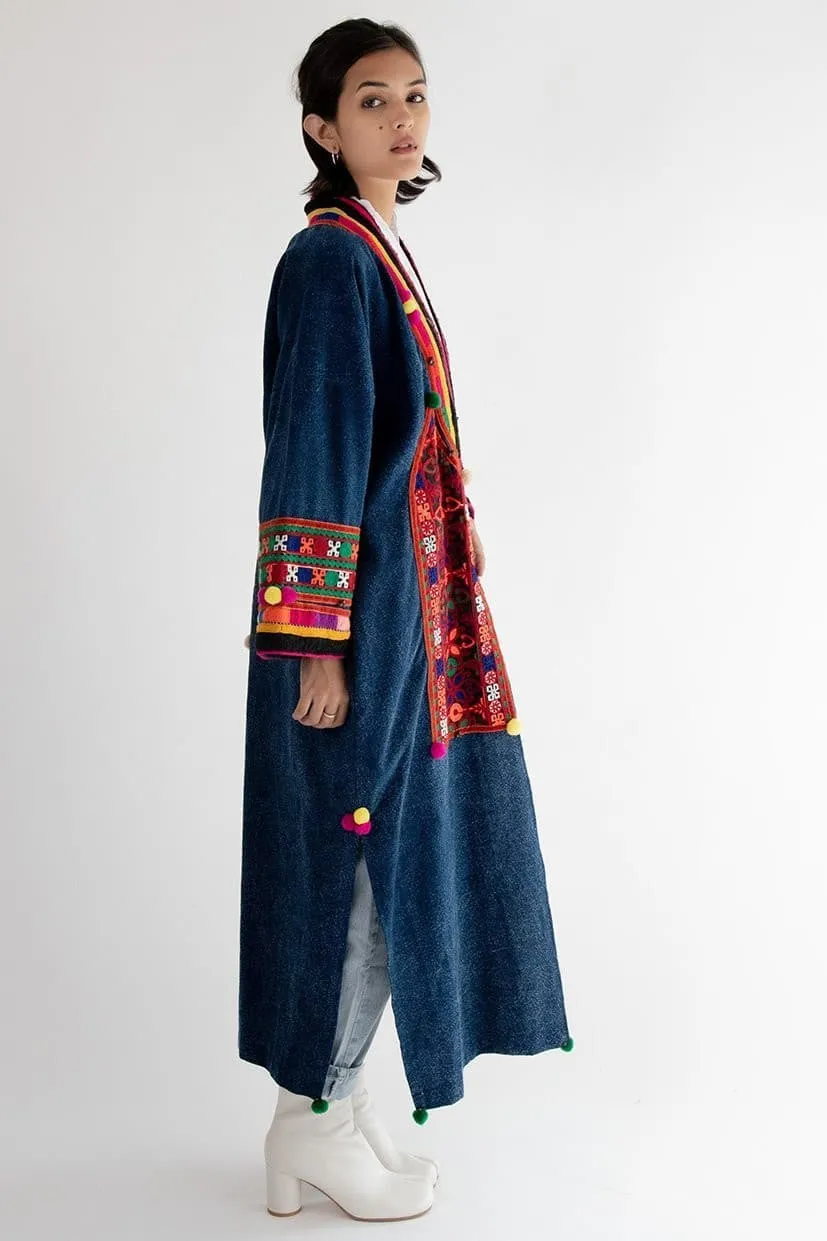 Embroidered Jacket Coat Freddy