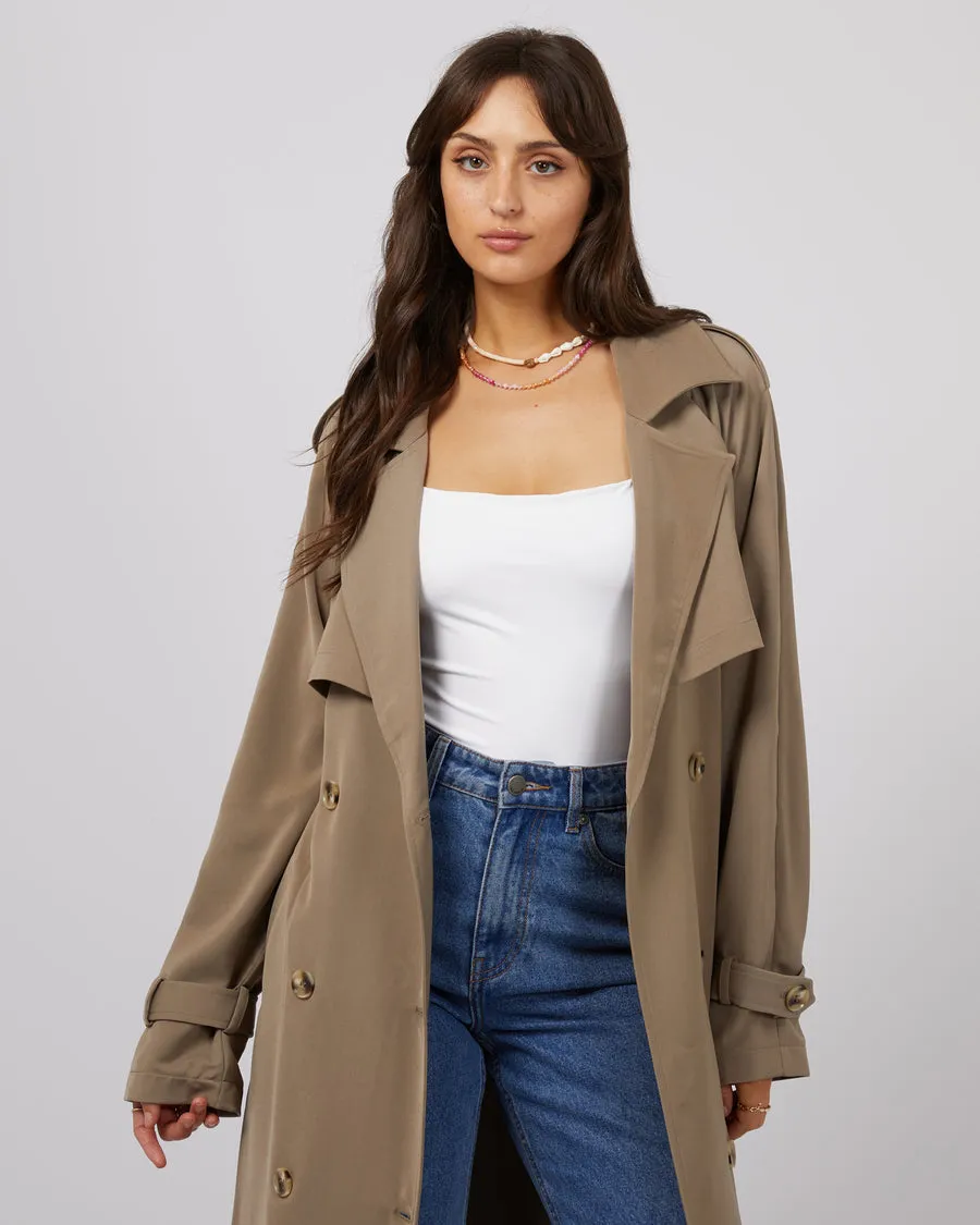 Eve Staple Trench Coat | Tan