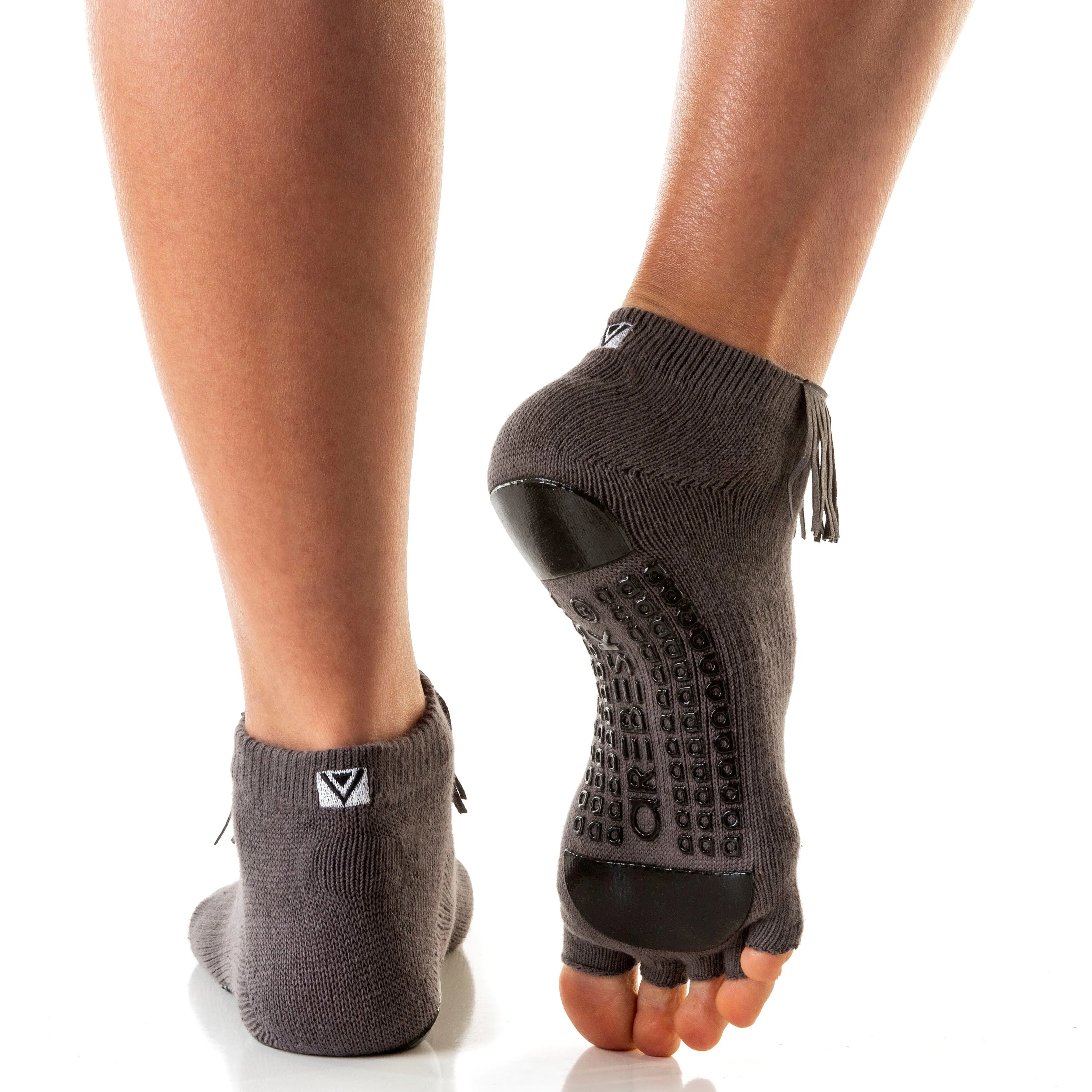 Fringe Open Toe Grip Socks (Barre / Pilates)