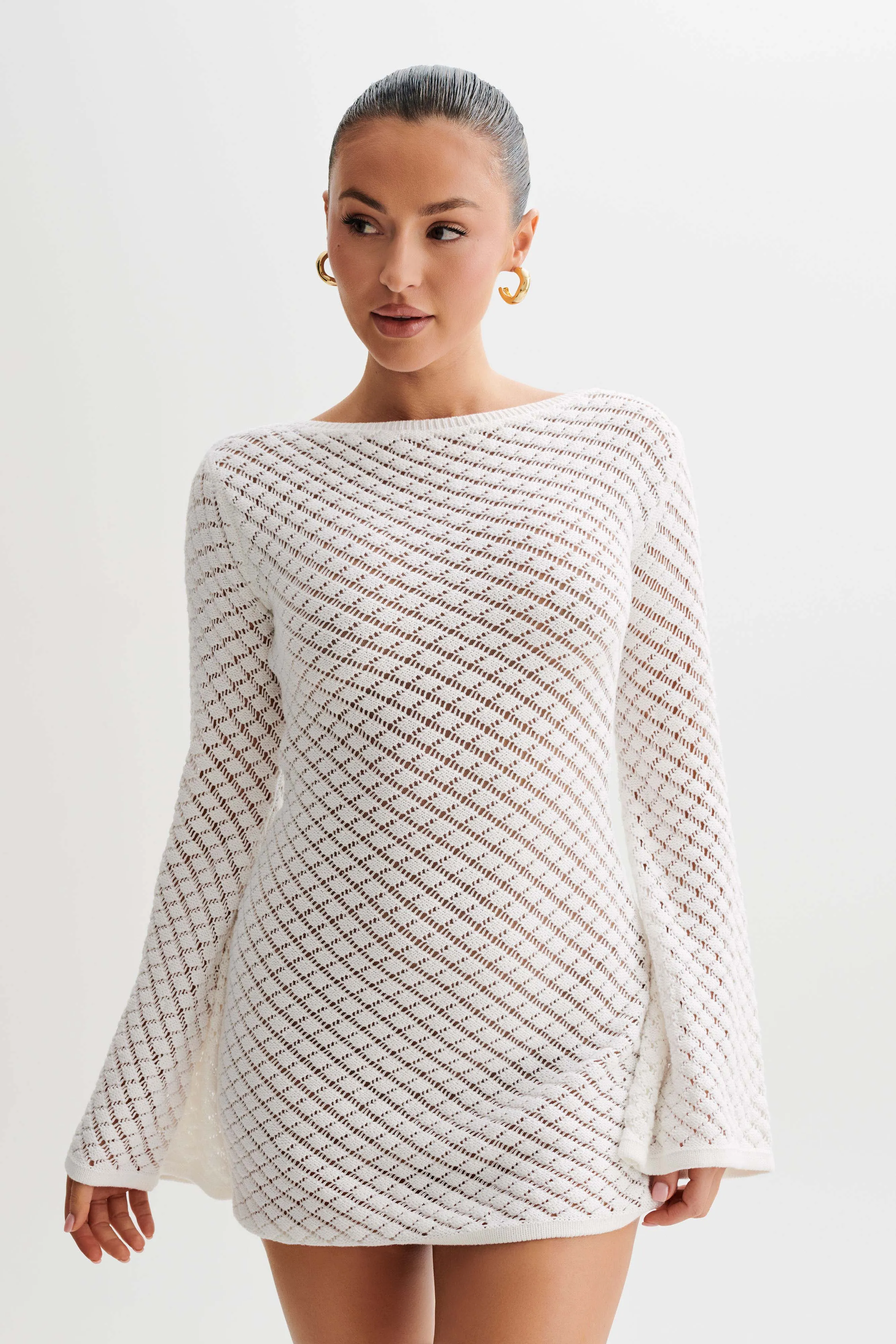 Galilea Knit Mini Dress - Ivory