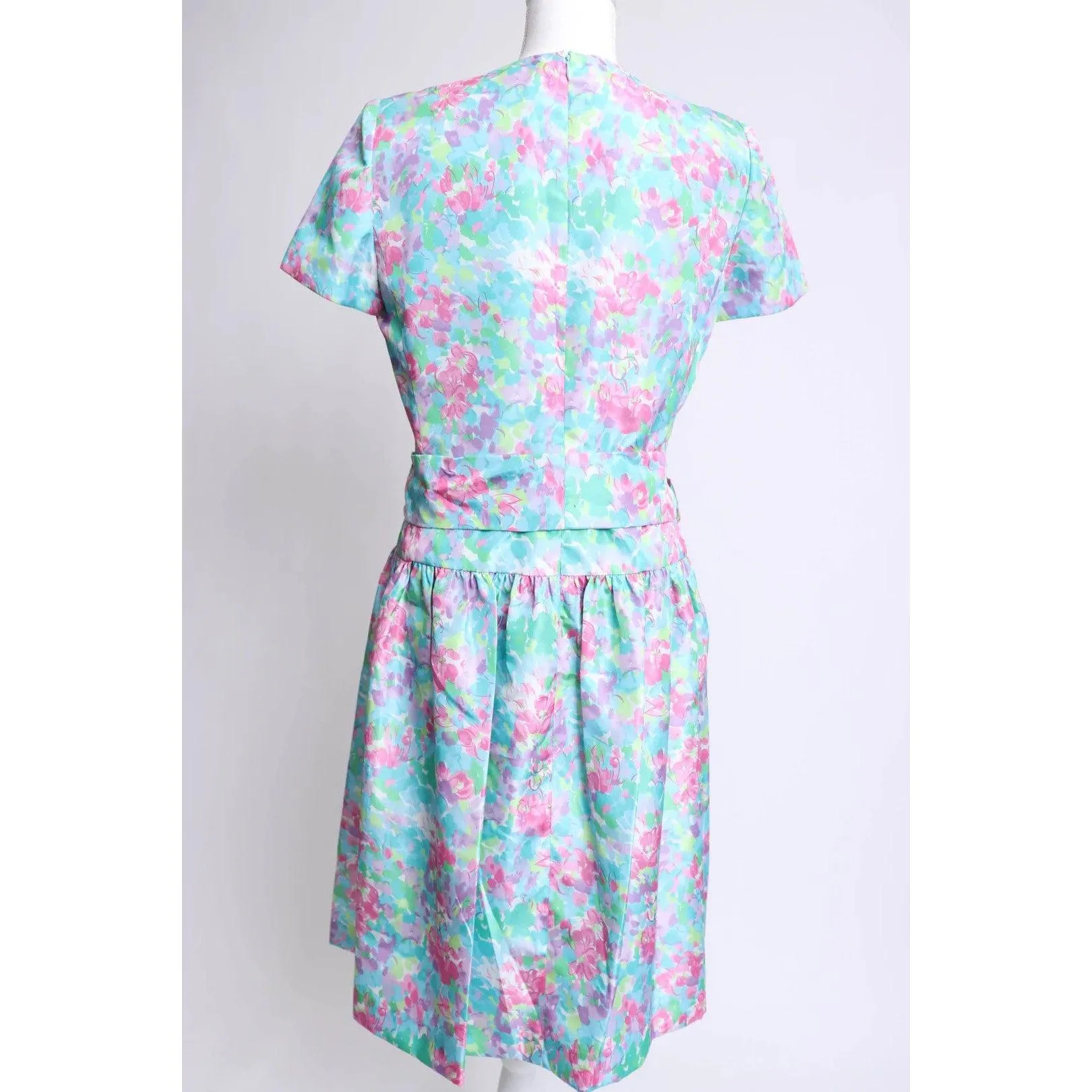 GENE ROYE 80's Floral Dress | Size M