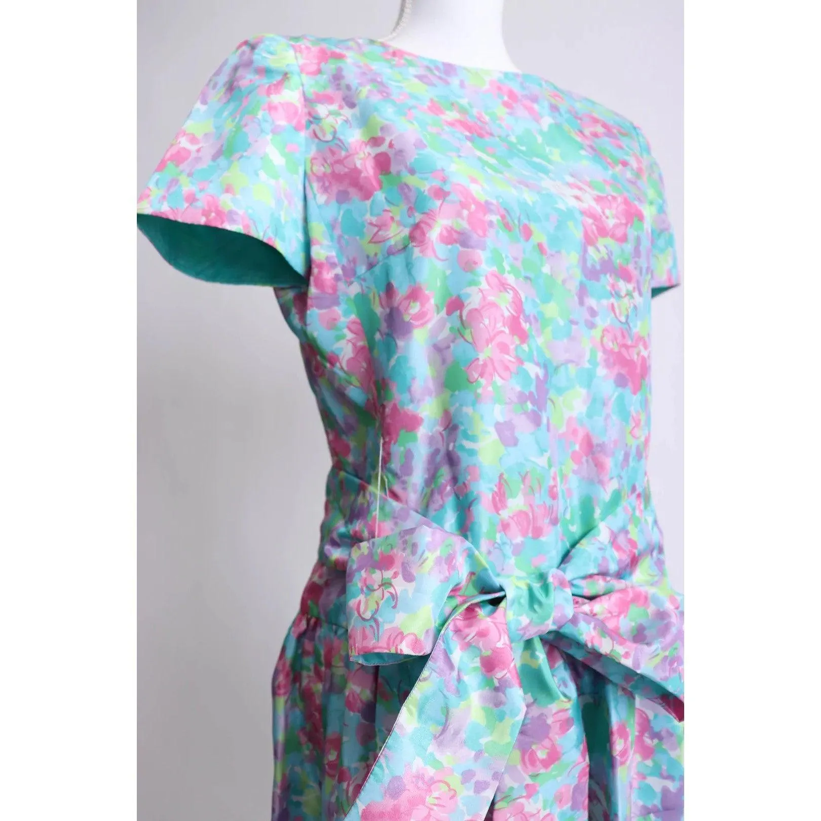 GENE ROYE 80's Floral Dress | Size M