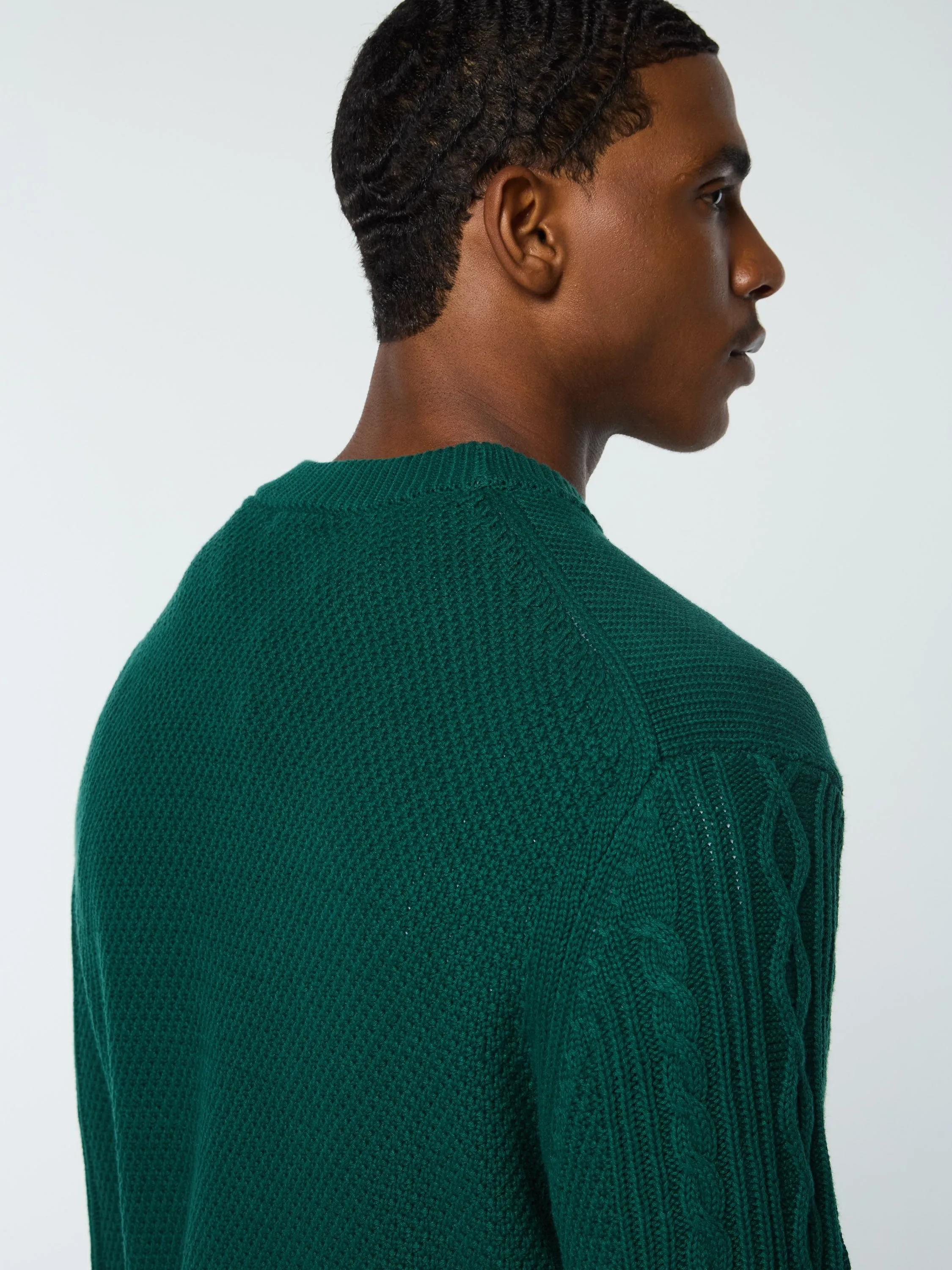 Giacomo Knit Sweater- Rainforest