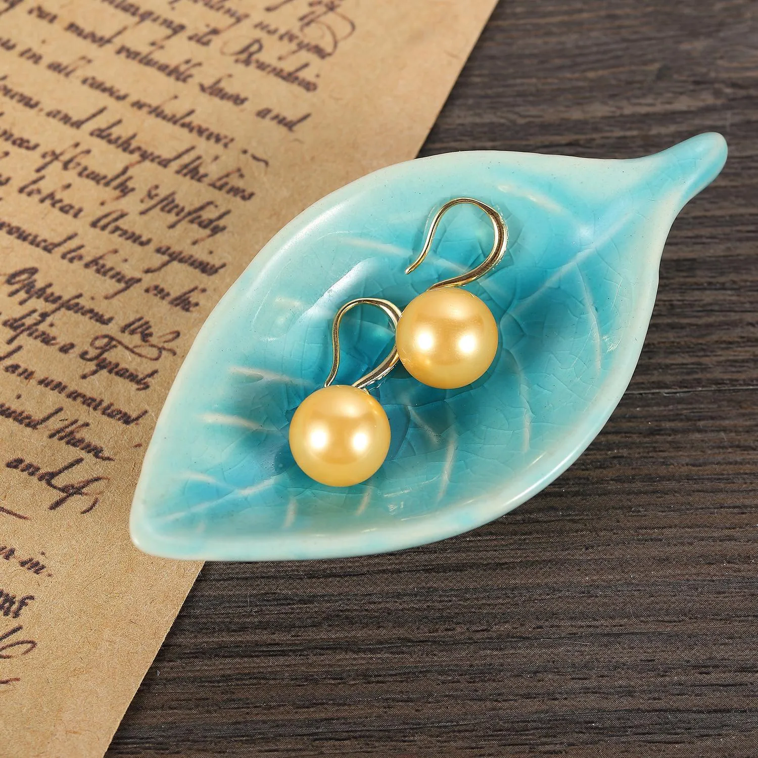 Gold Color Pearl Earrings PEA004