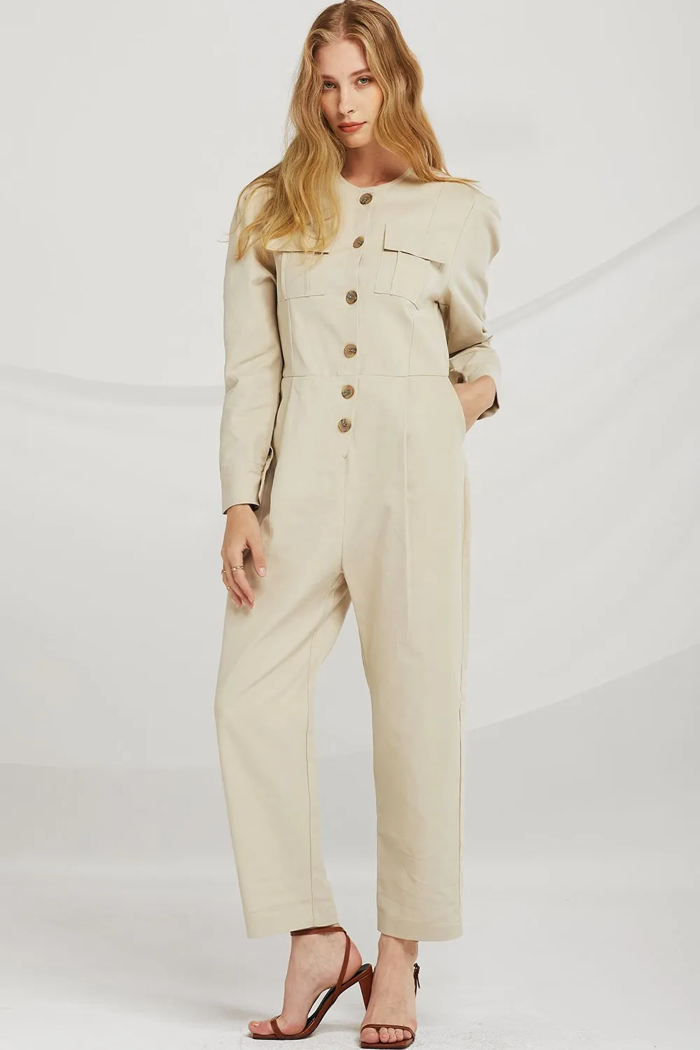 Hailey Pocket Utility Jumpsuit