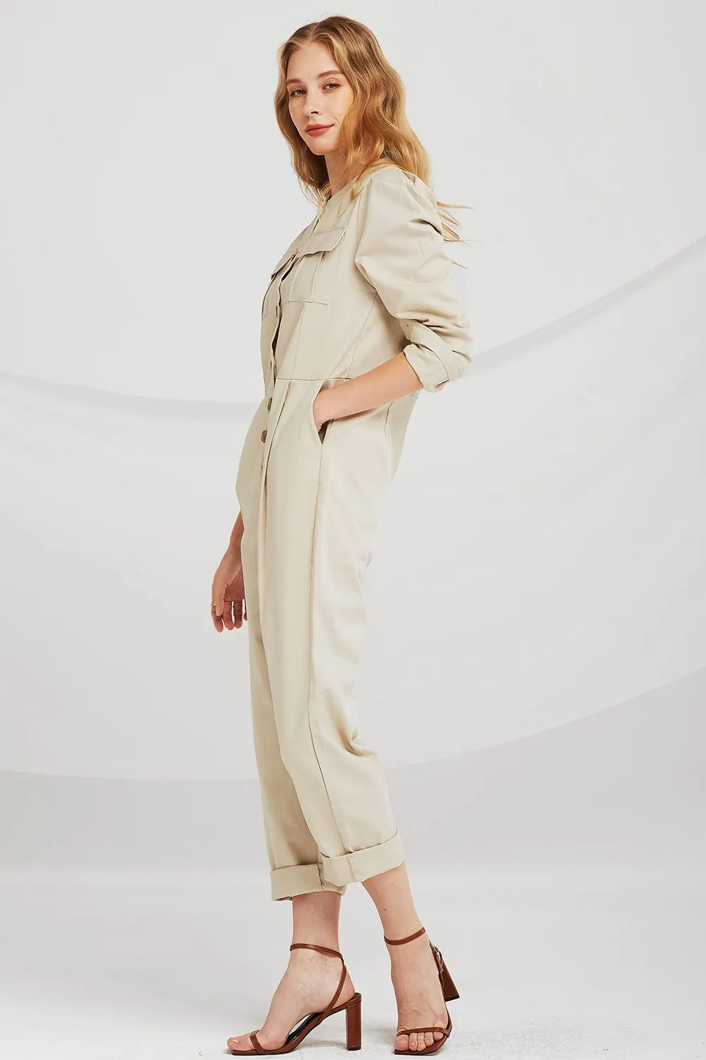 Hailey Pocket Utility Jumpsuit