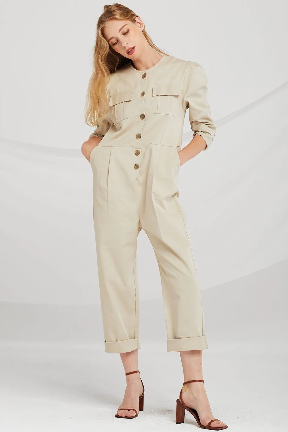 Hailey Pocket Utility Jumpsuit