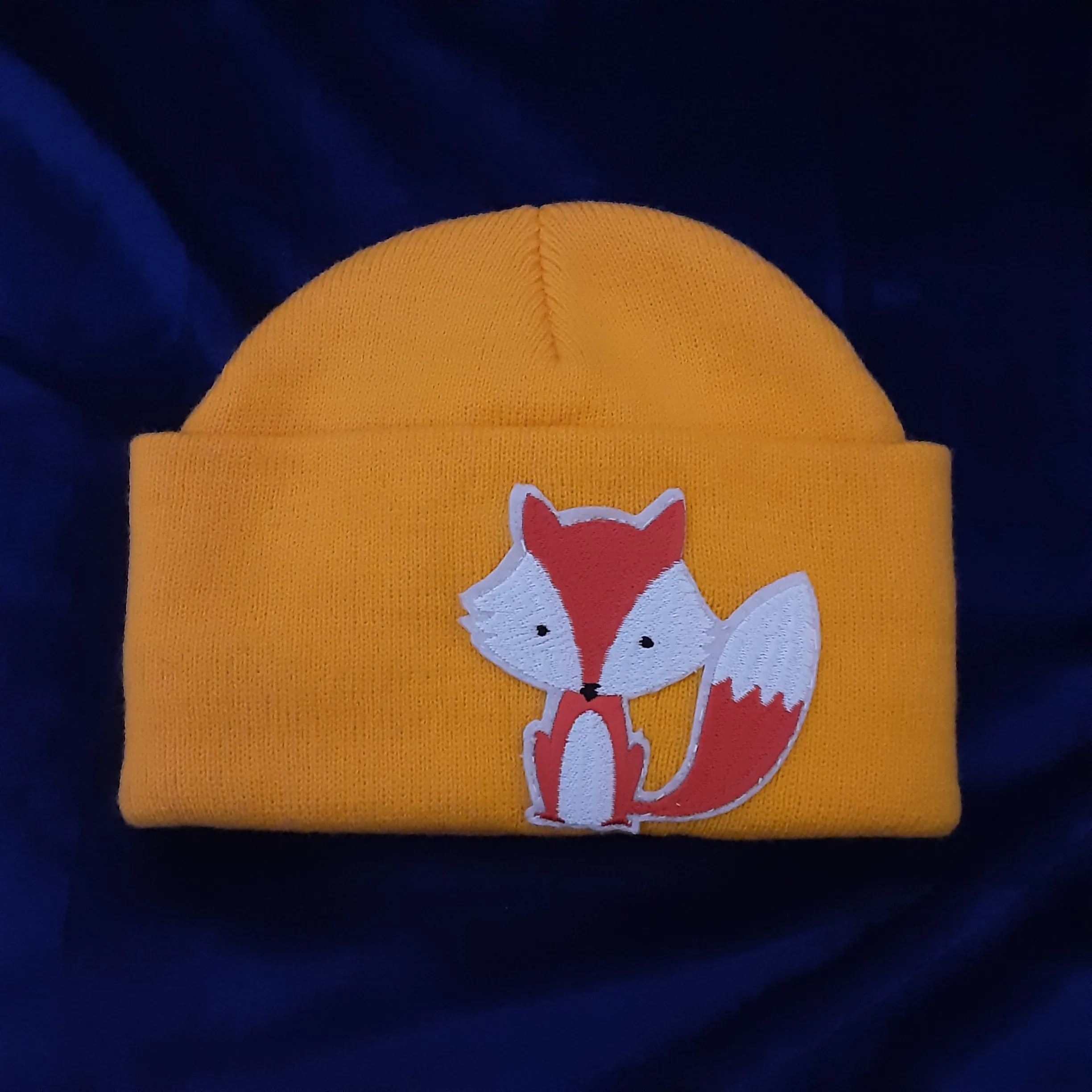 Handsewn Fox Applique Kids Beanie (6 to12yrs)