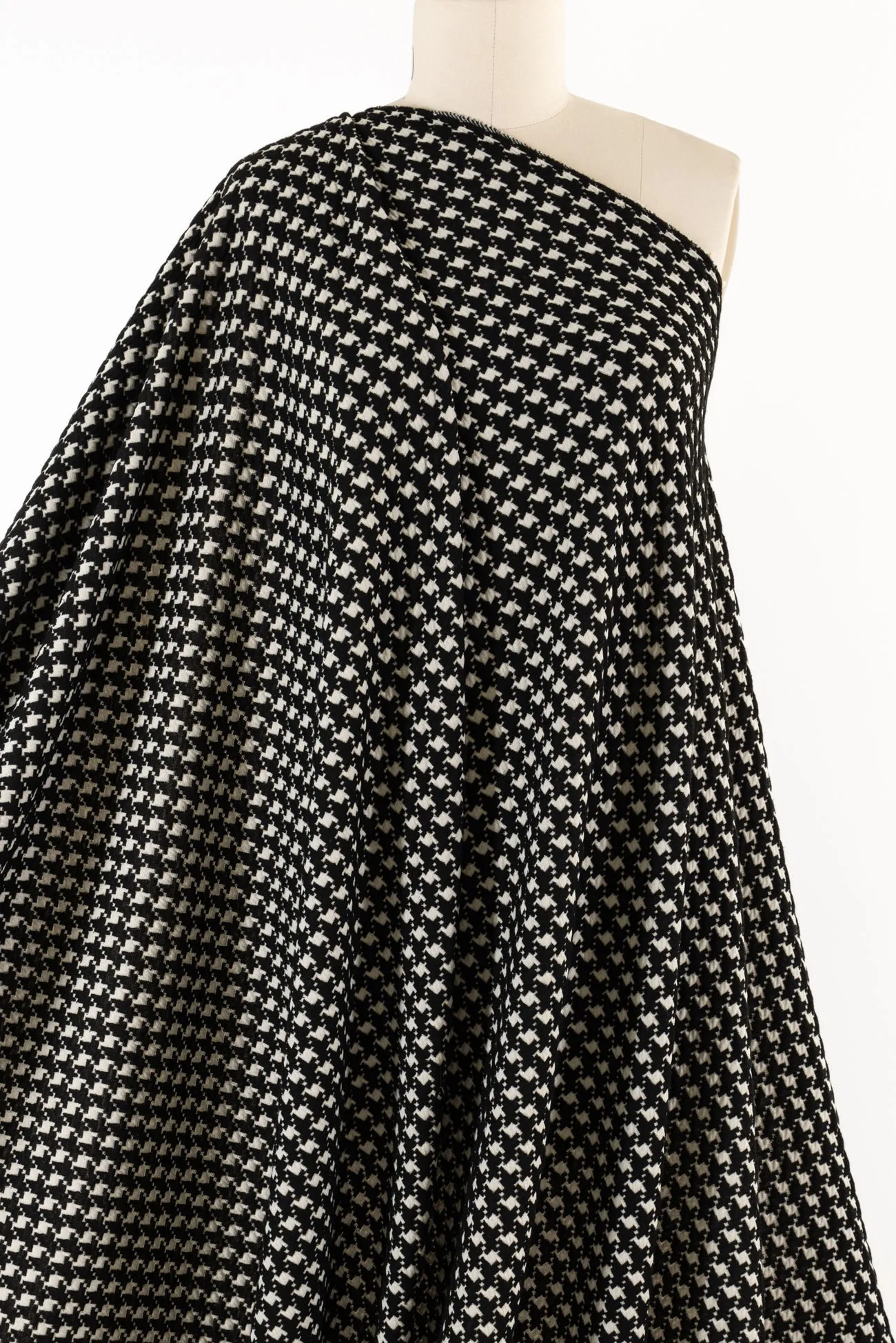 Hudson Houndstooth Cotton/Rayon Knit