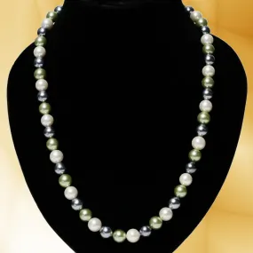 Imeora Multicolor 10mm Shell Pearl Necklace