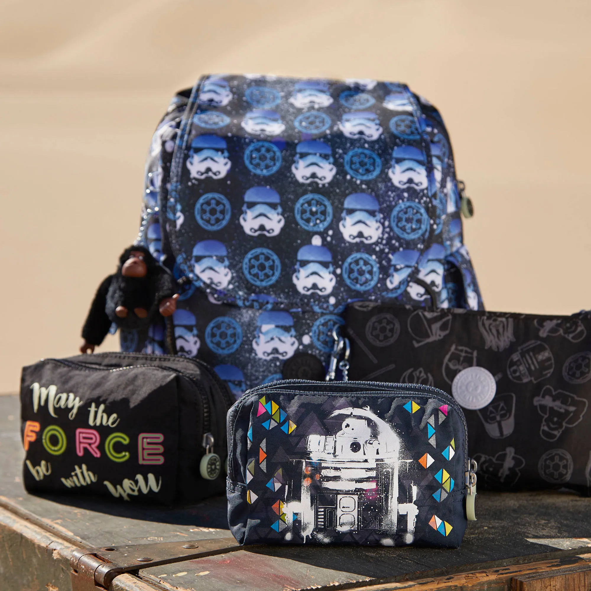 kipling Ellettronico Star Wars Large Reflective Cosmetic