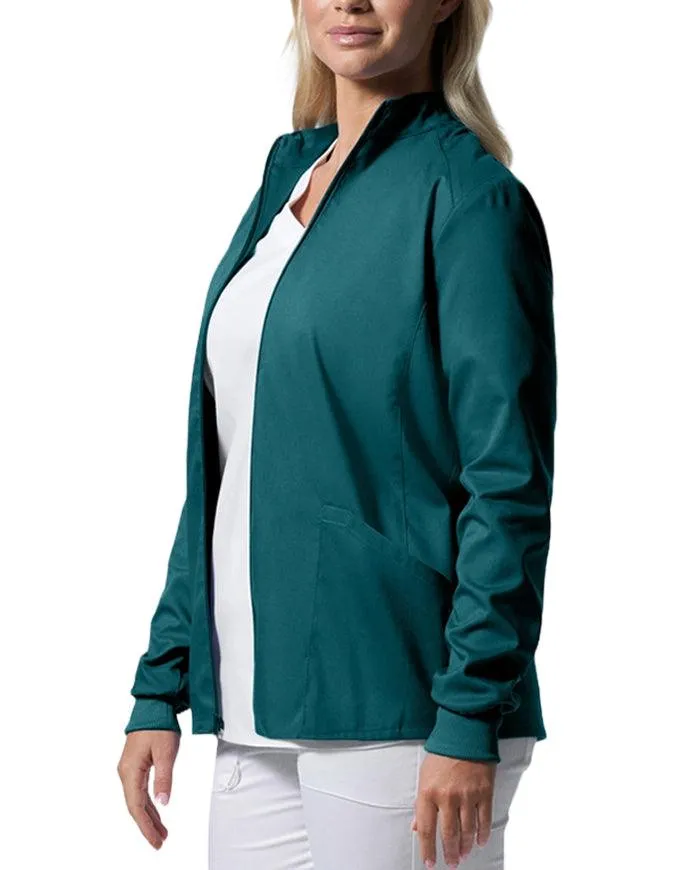 Landau ProFlex Women's Zip Front Mock Neck Scrub Jacket