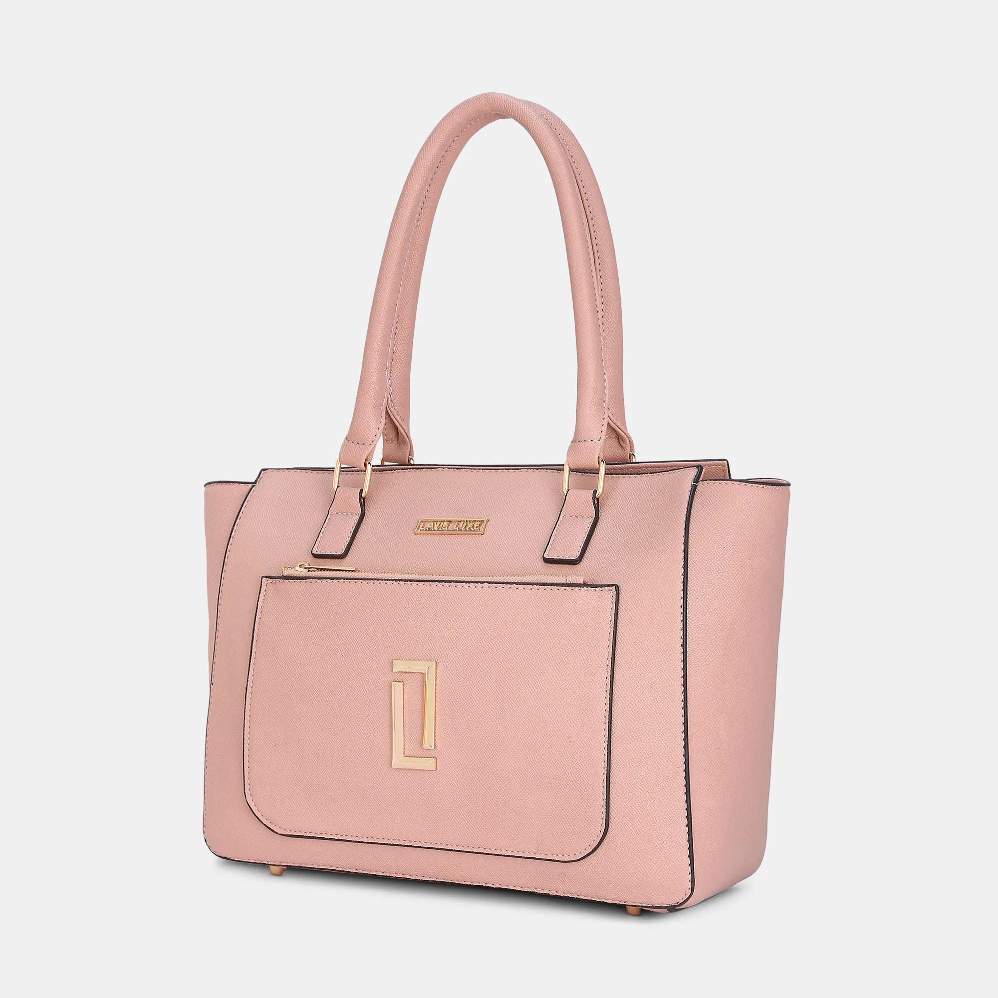 Lavie Luxe Kyle Pink Large Women's Tote Handbag