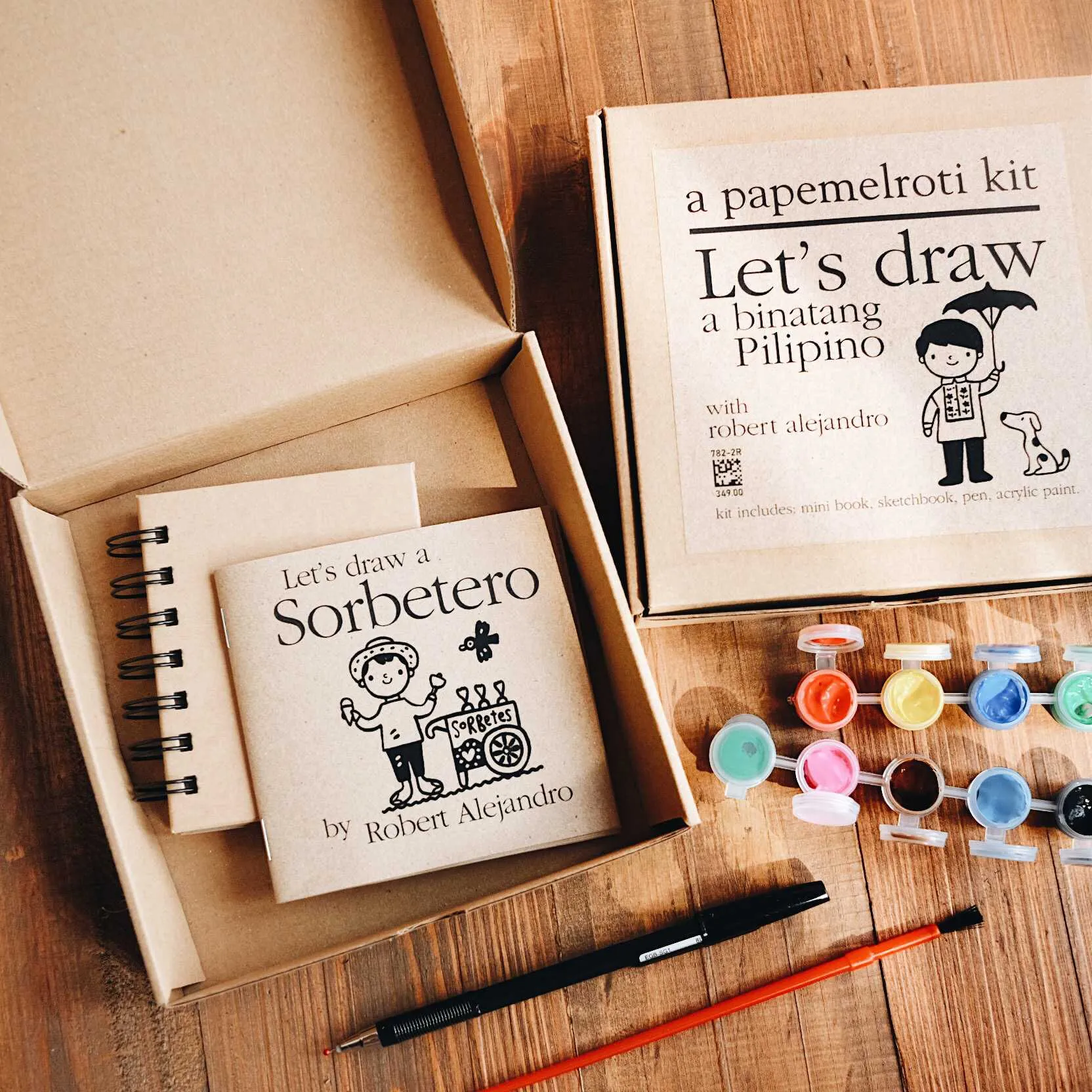 Let's Draw with Robert Alejandro DIY Kit: Binatang Pilipino