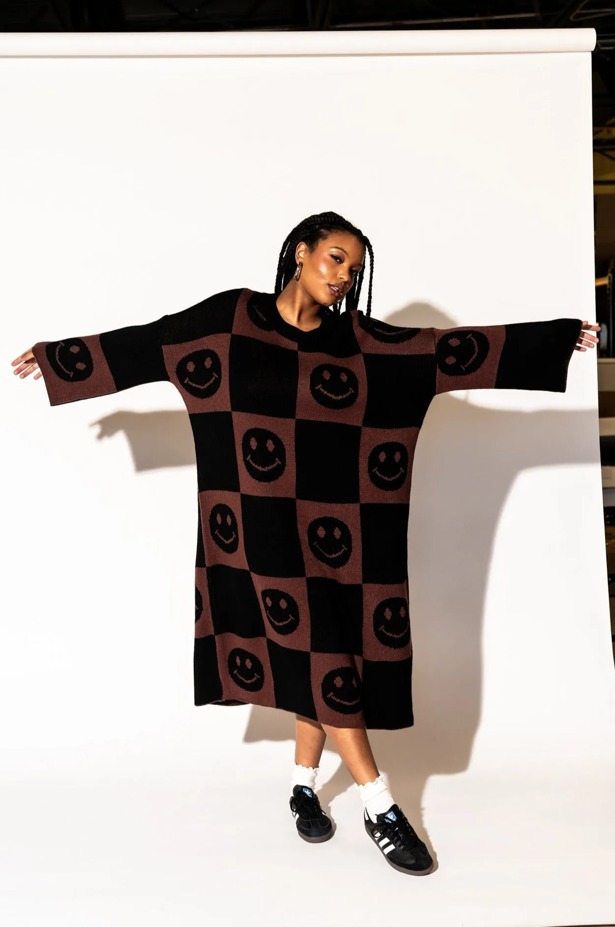 Literally Limitless Oversized Knit Dress in Good Time Girl