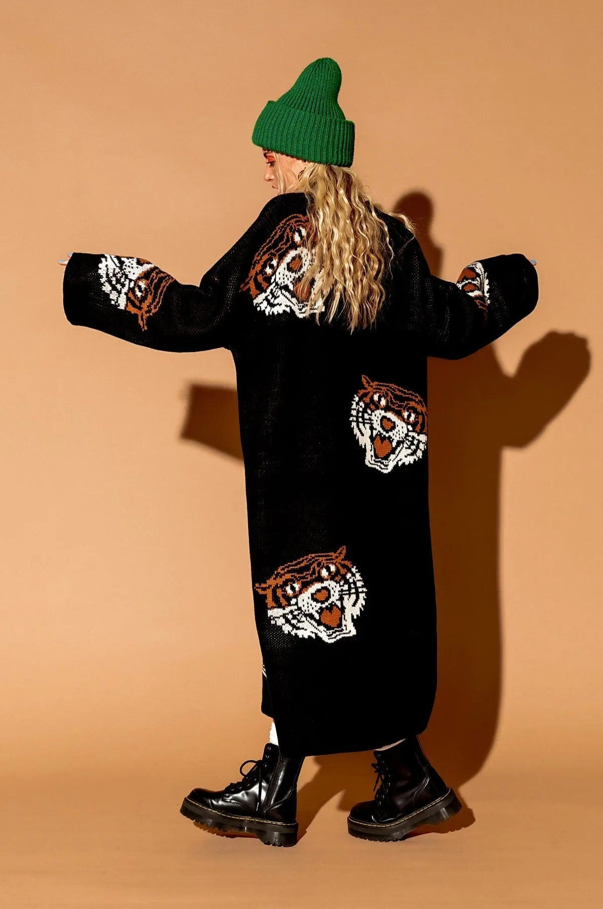 Literally Limitless Oversized Knit Dress in Tigress