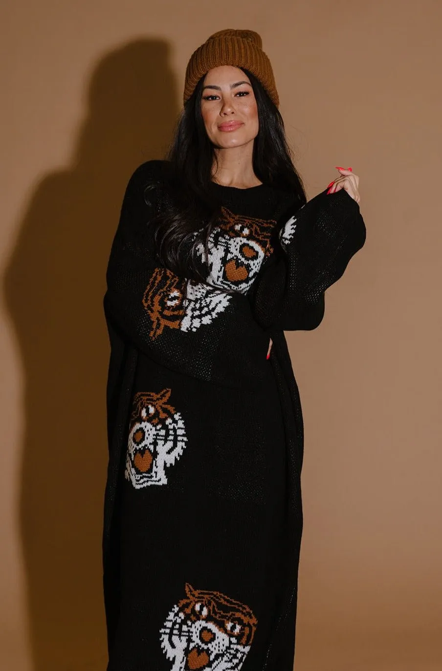 Literally Limitless Oversized Knit Dress in Tigress