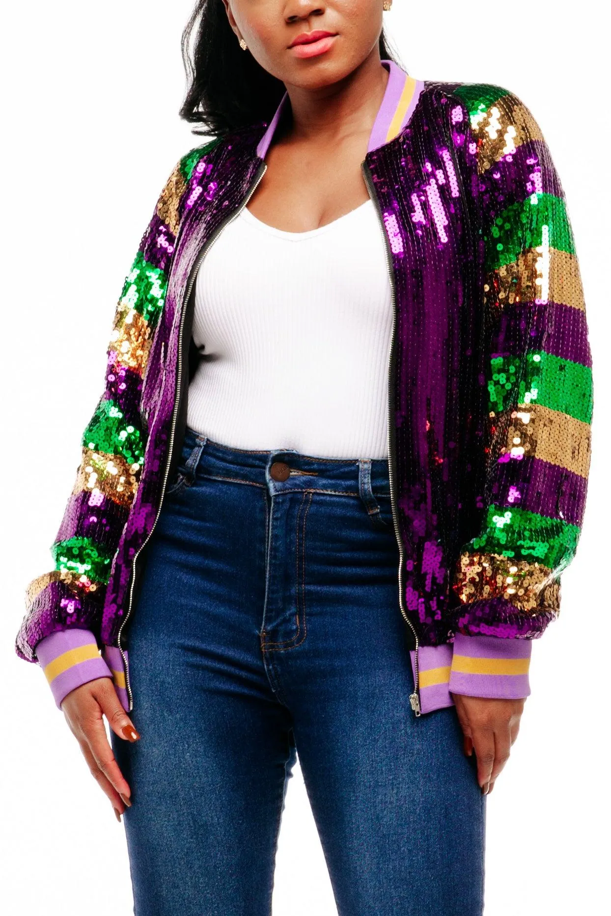 Mardi Gras Sequin Jacket