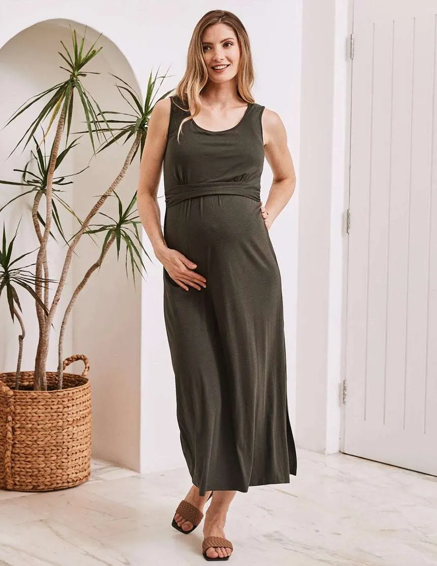 Martina Maternity & Nursing Maxi Dress