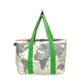 MIXT STUDIO WORLD MAP TRAVEL TOTE