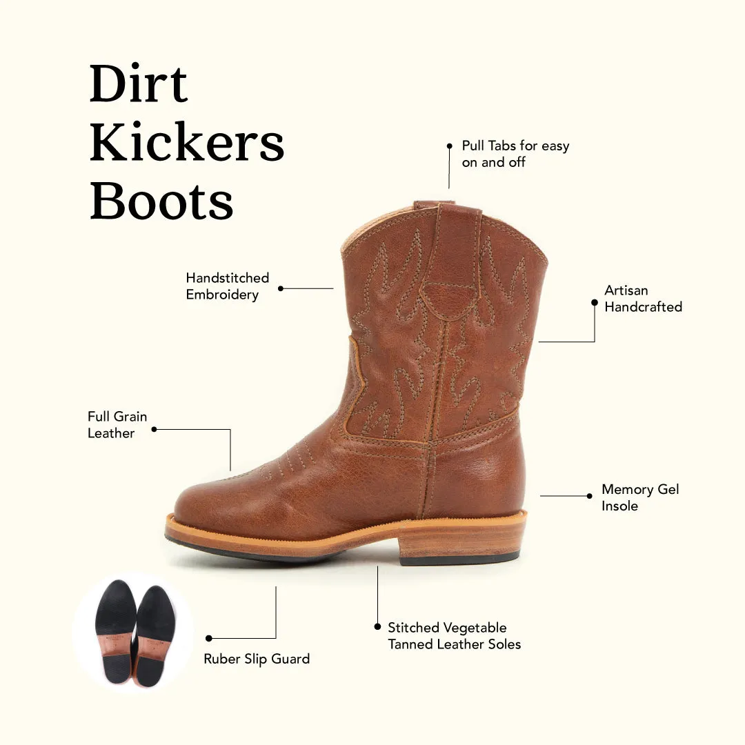 MK221346 - Dirt Kickers Boots Mocca [Western Leather Boots]