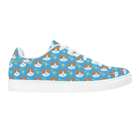 Mr. Peaches Low Top Vegan Leather Unisex Sneakers