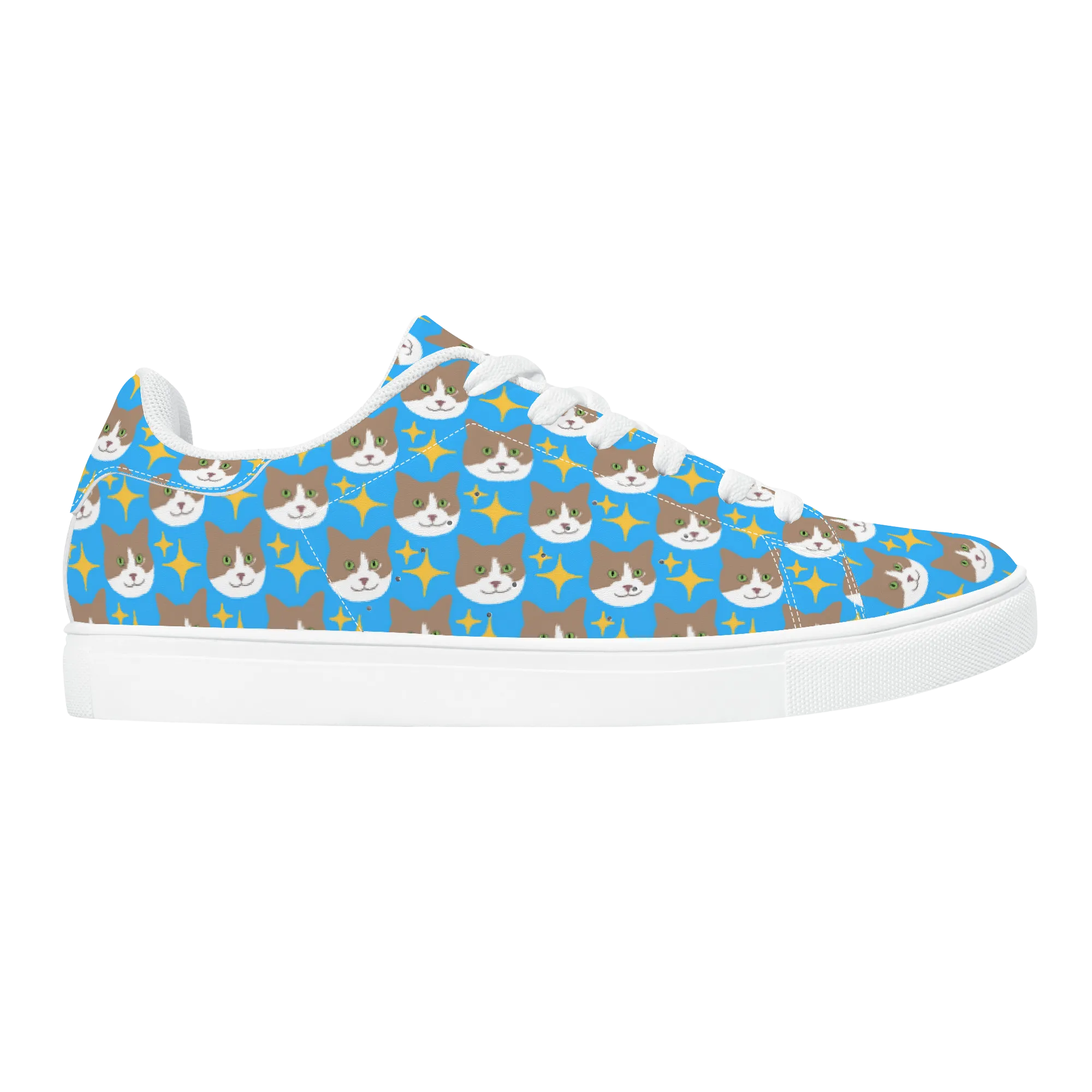 Mr. Peaches Low Top Vegan Leather Unisex Sneakers