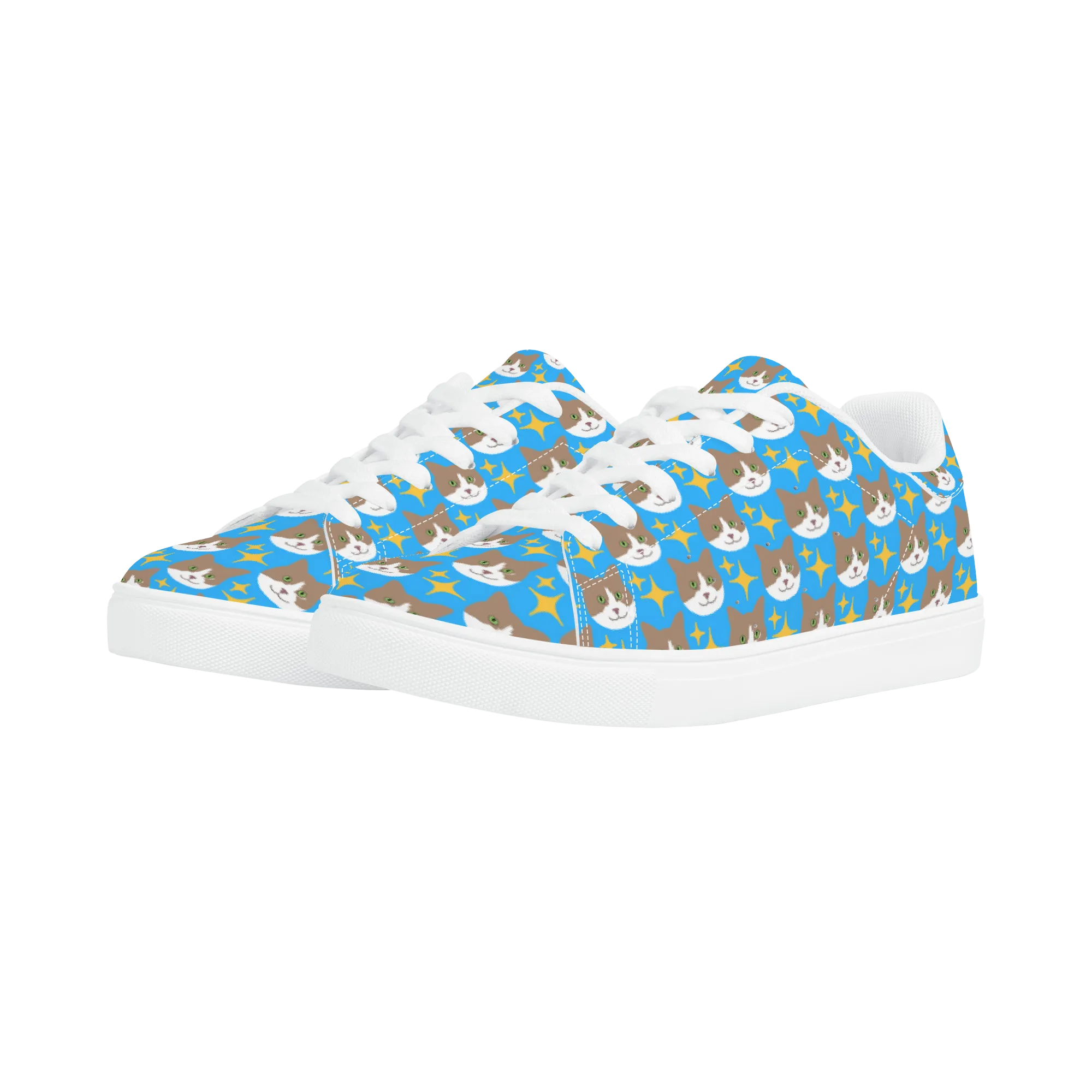 Mr. Peaches Low Top Vegan Leather Unisex Sneakers