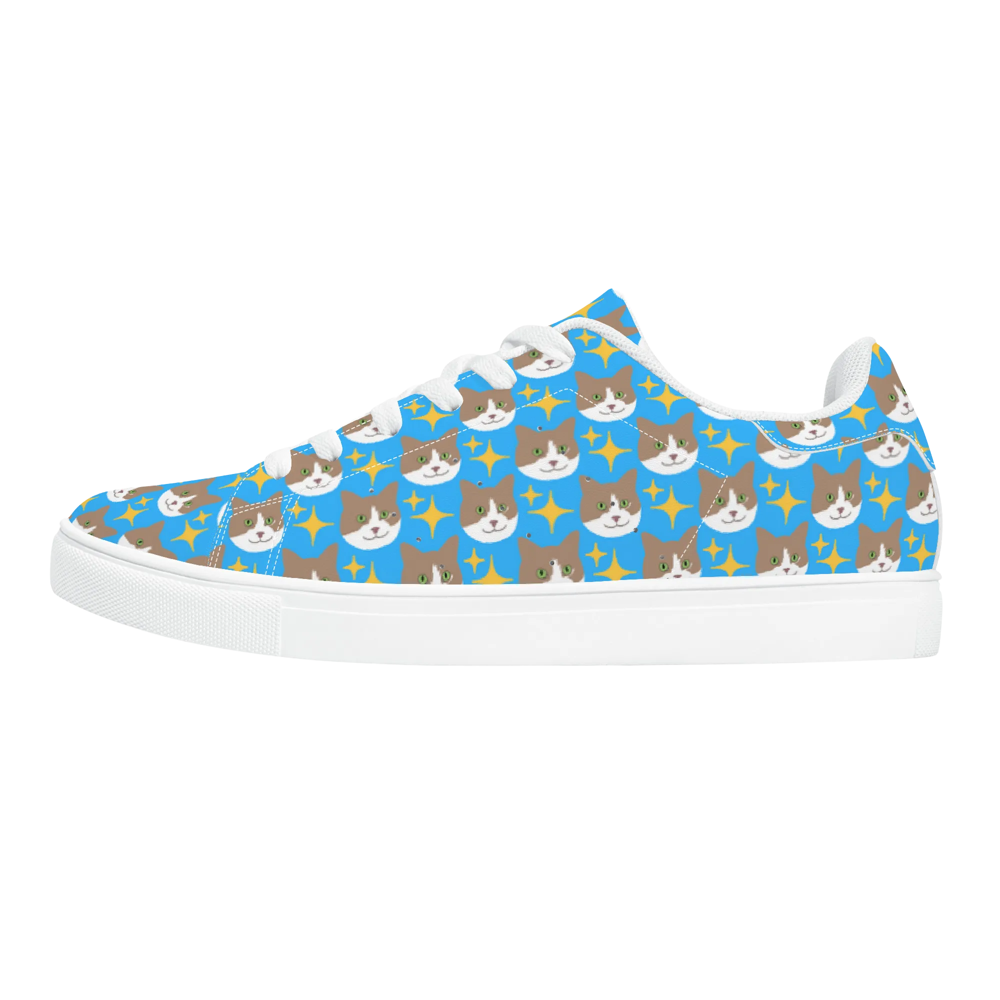 Mr. Peaches Low Top Vegan Leather Unisex Sneakers