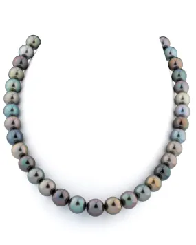 Multi-Color Tahitian Pearl Necklace, 10.0-11.0mm