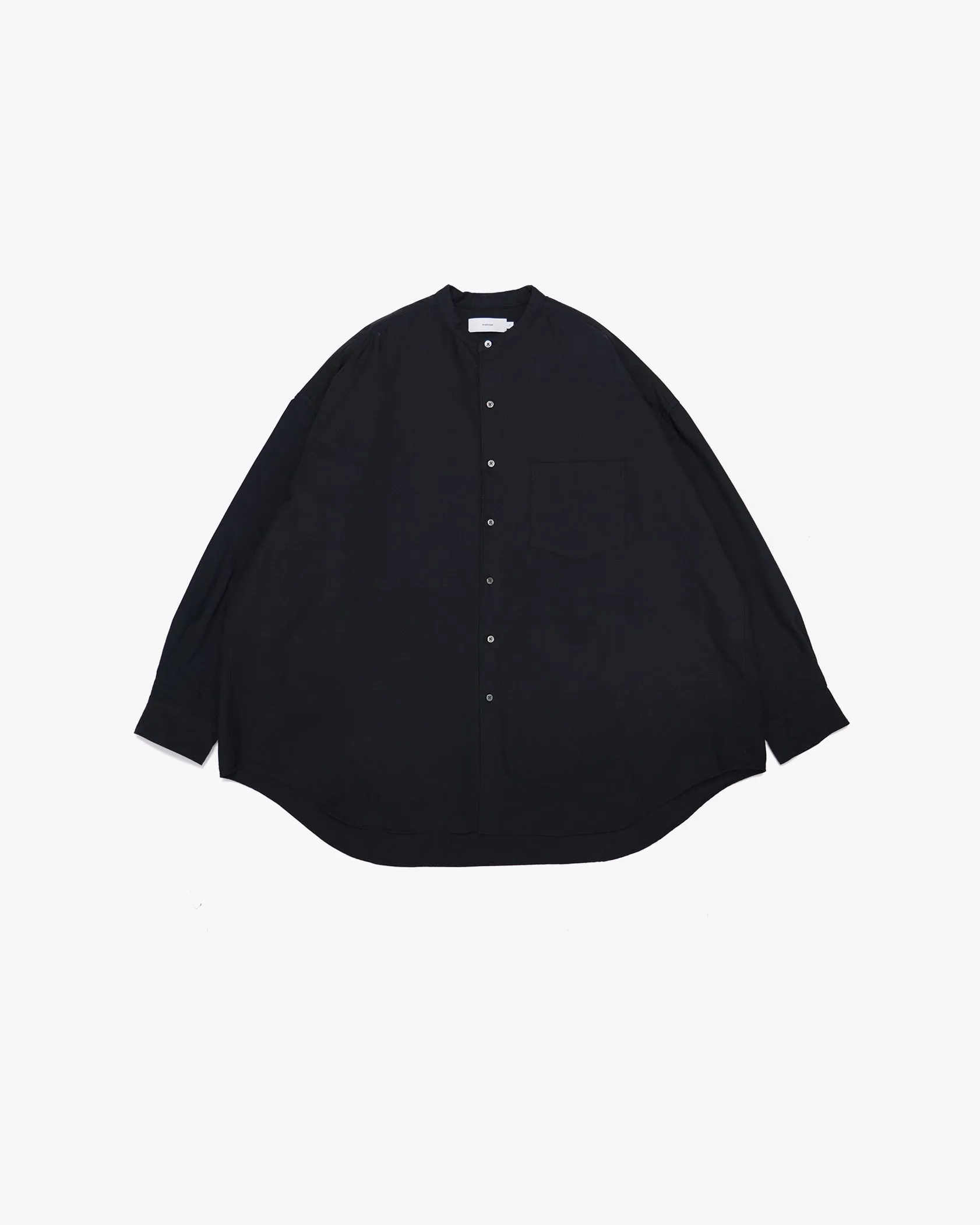 Oxford Oversized Band Collar Shirt