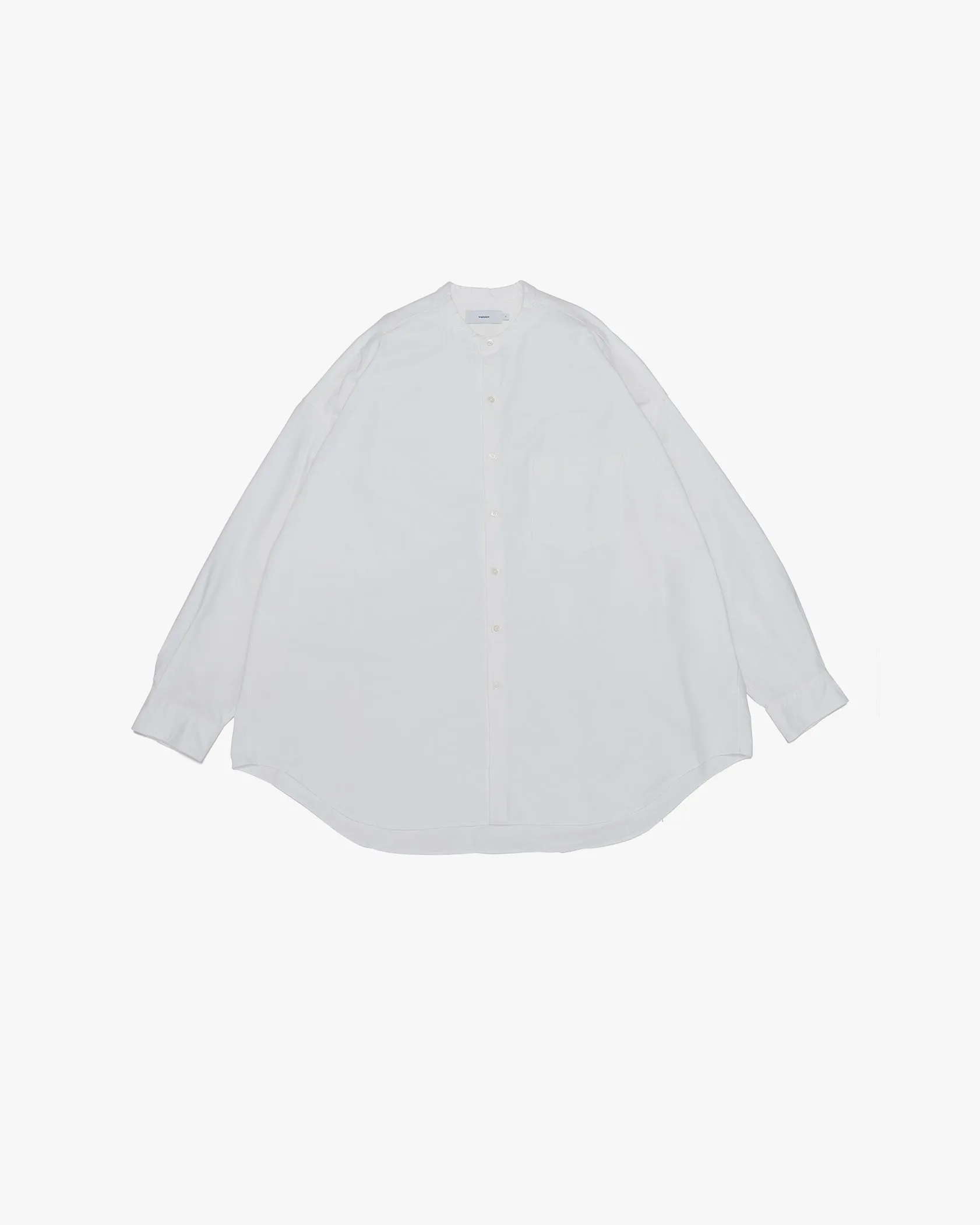 Oxford Oversized Band Collar Shirt