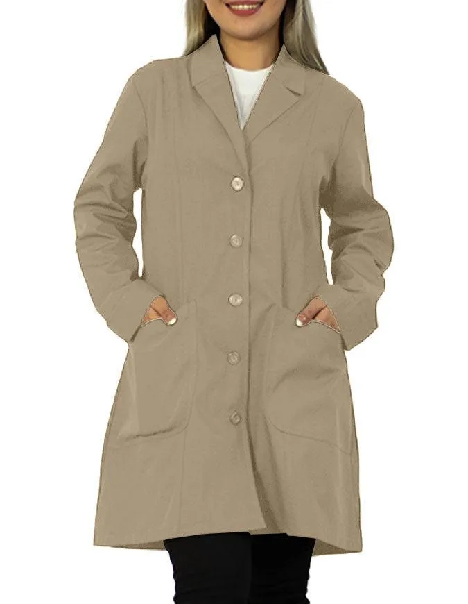 Panda Uniform Women 36 Inch Two Front Pockets Colored Lab Coat