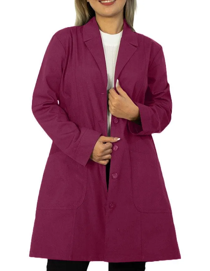 Panda Uniform Women 36 Inch Two Front Pockets Colored Lab Coat