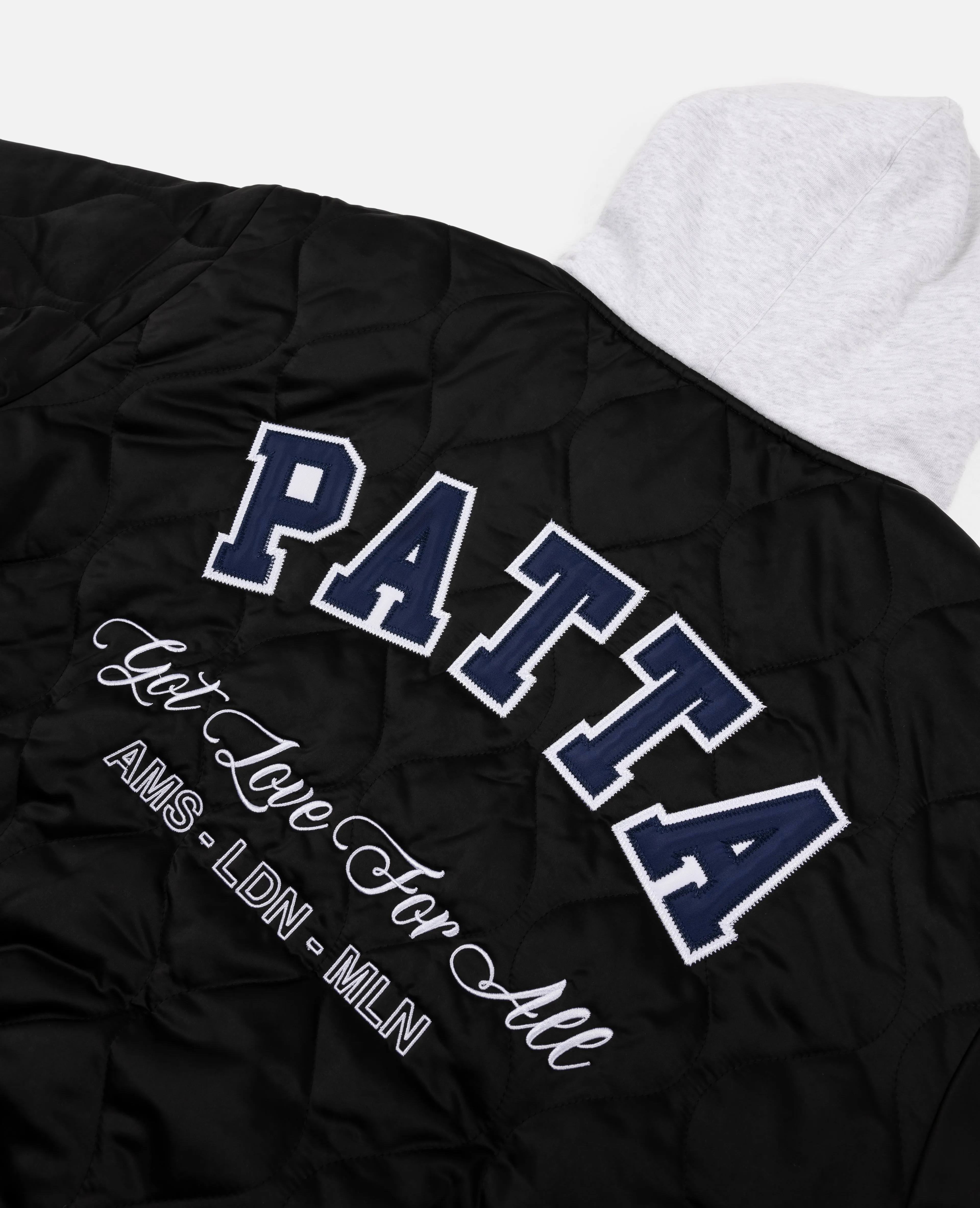 Patta Hooded Bomber Jacket (Black)