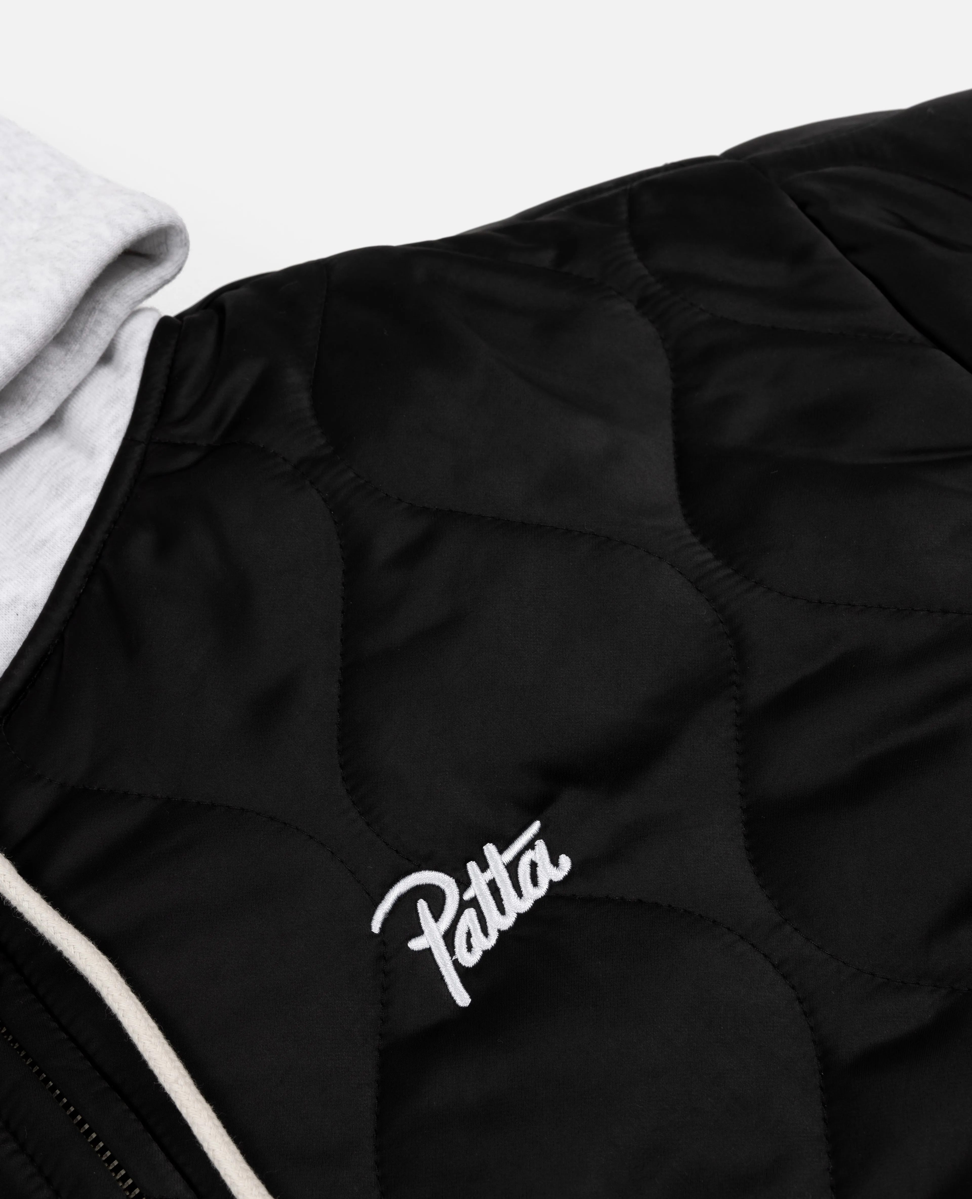 Patta Hooded Bomber Jacket (Black)