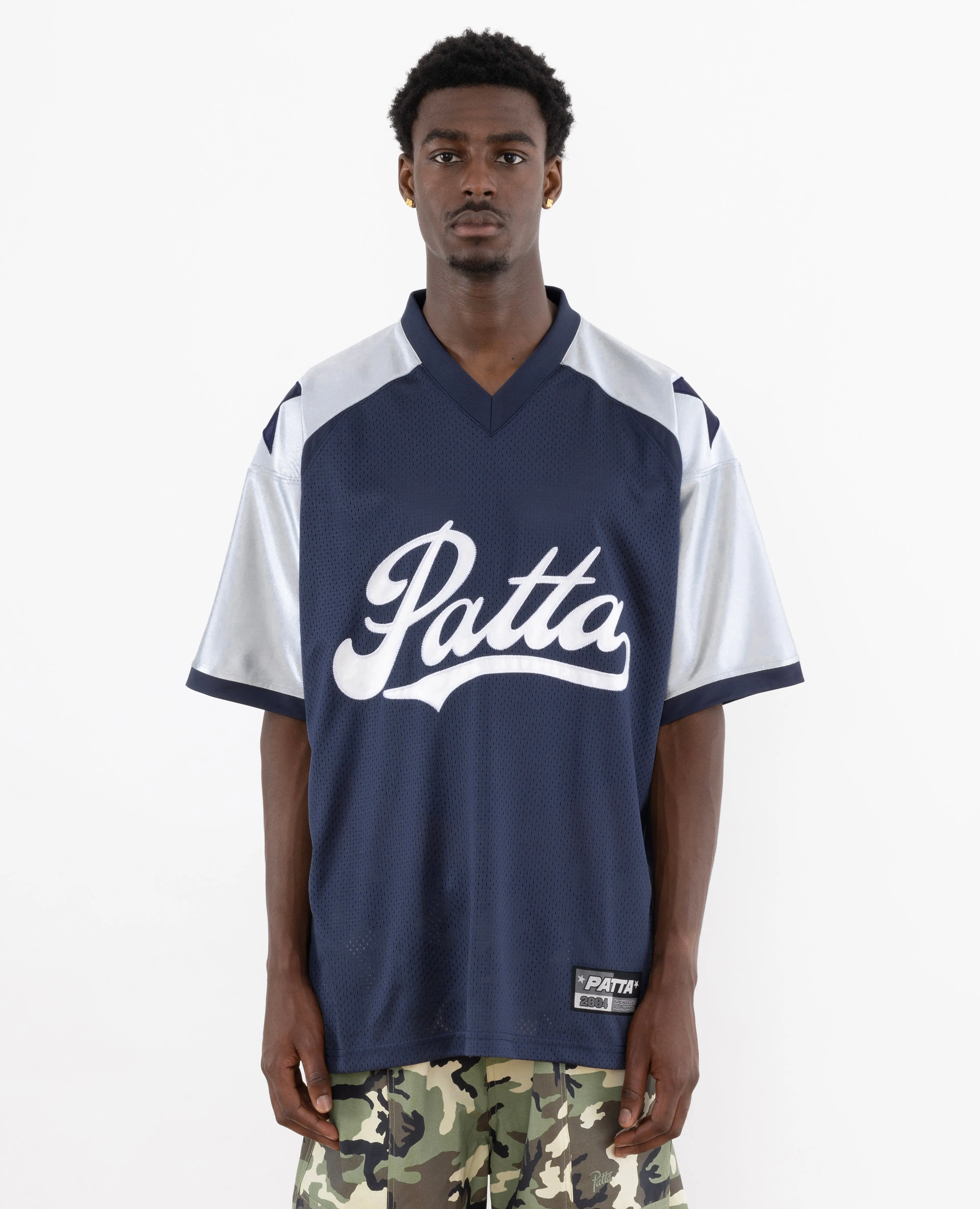 Patta Respect Football Jersey (Blue Nights/Pearl Blue)