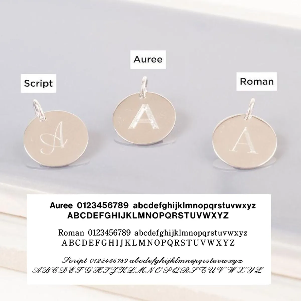 Pre-Engraved Mini 9ct Yellow Gold Disc Pendants (no chain)