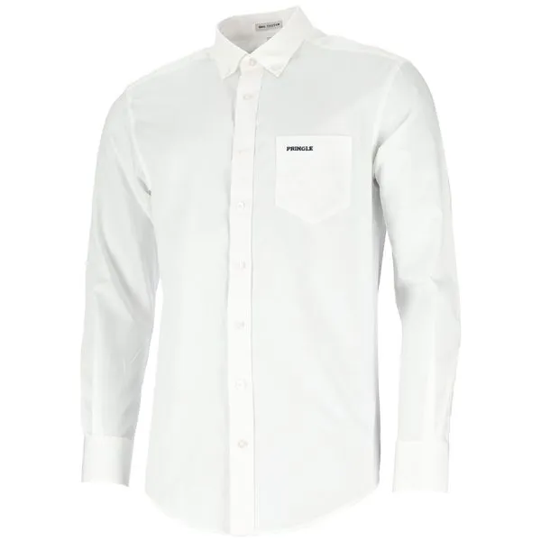 Pringle LS White Classic Regular Shirt