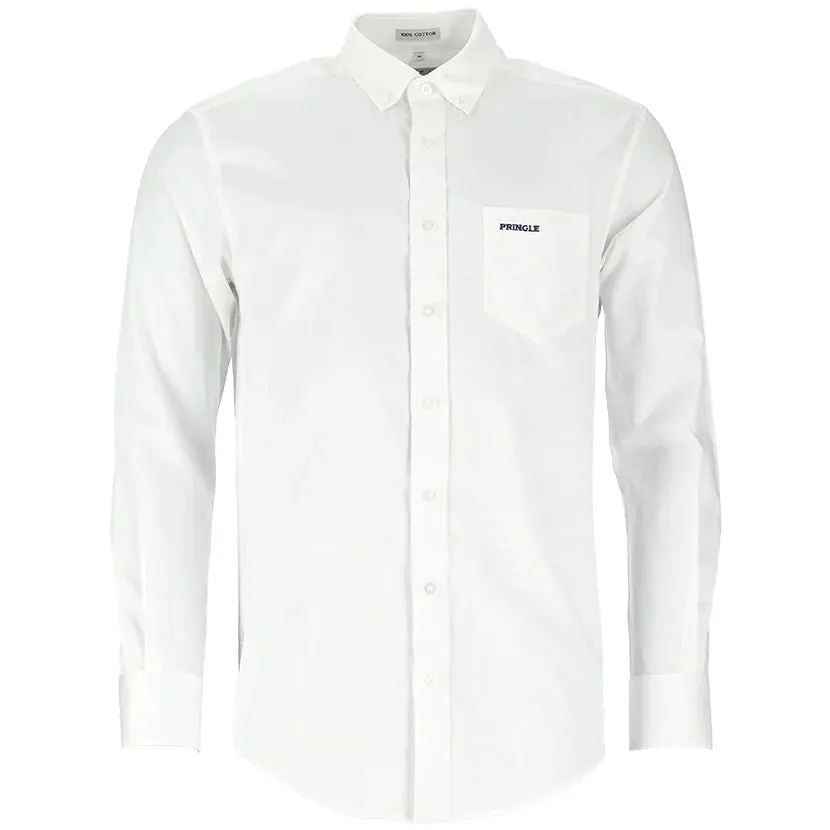 Pringle LS White Classic Regular Shirt