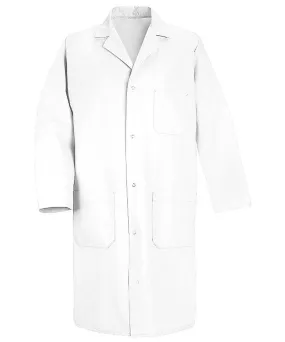 Red Kap 41.5 inch Three Pockets Four Gripper Men Medical Lab Coat