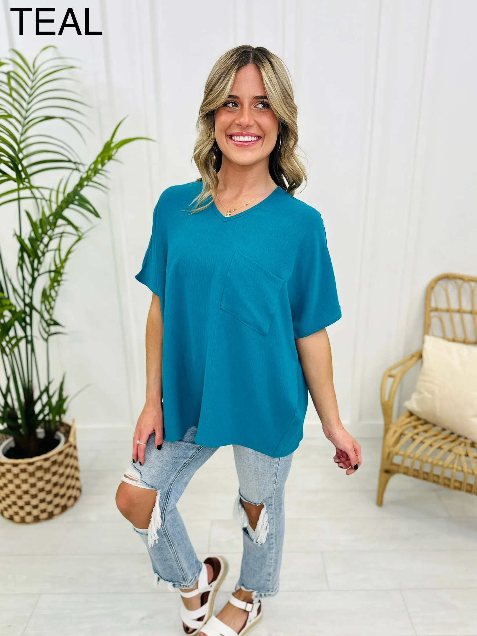 REG/CURVY MOCO Exclusive Basic Airflow Top in Three Colors!