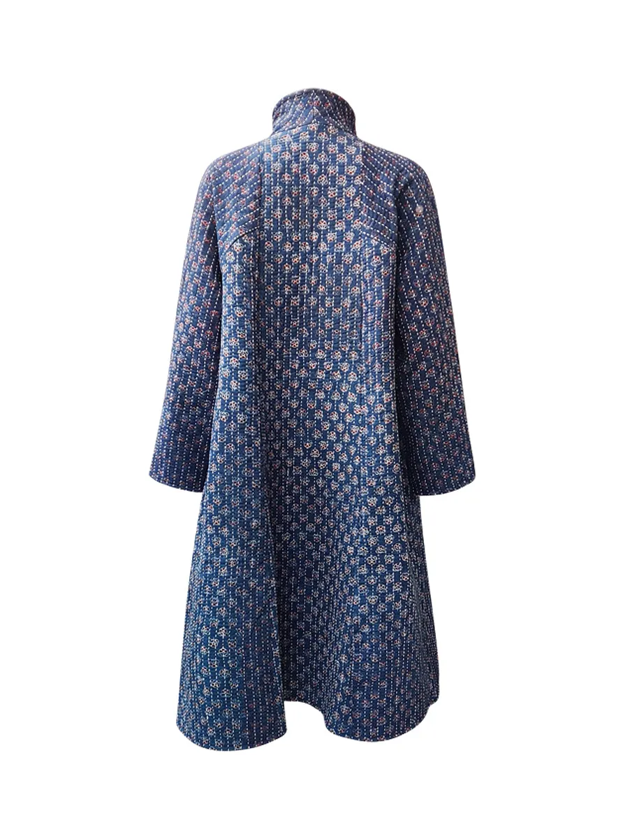 reversible kala cotton quilted coat