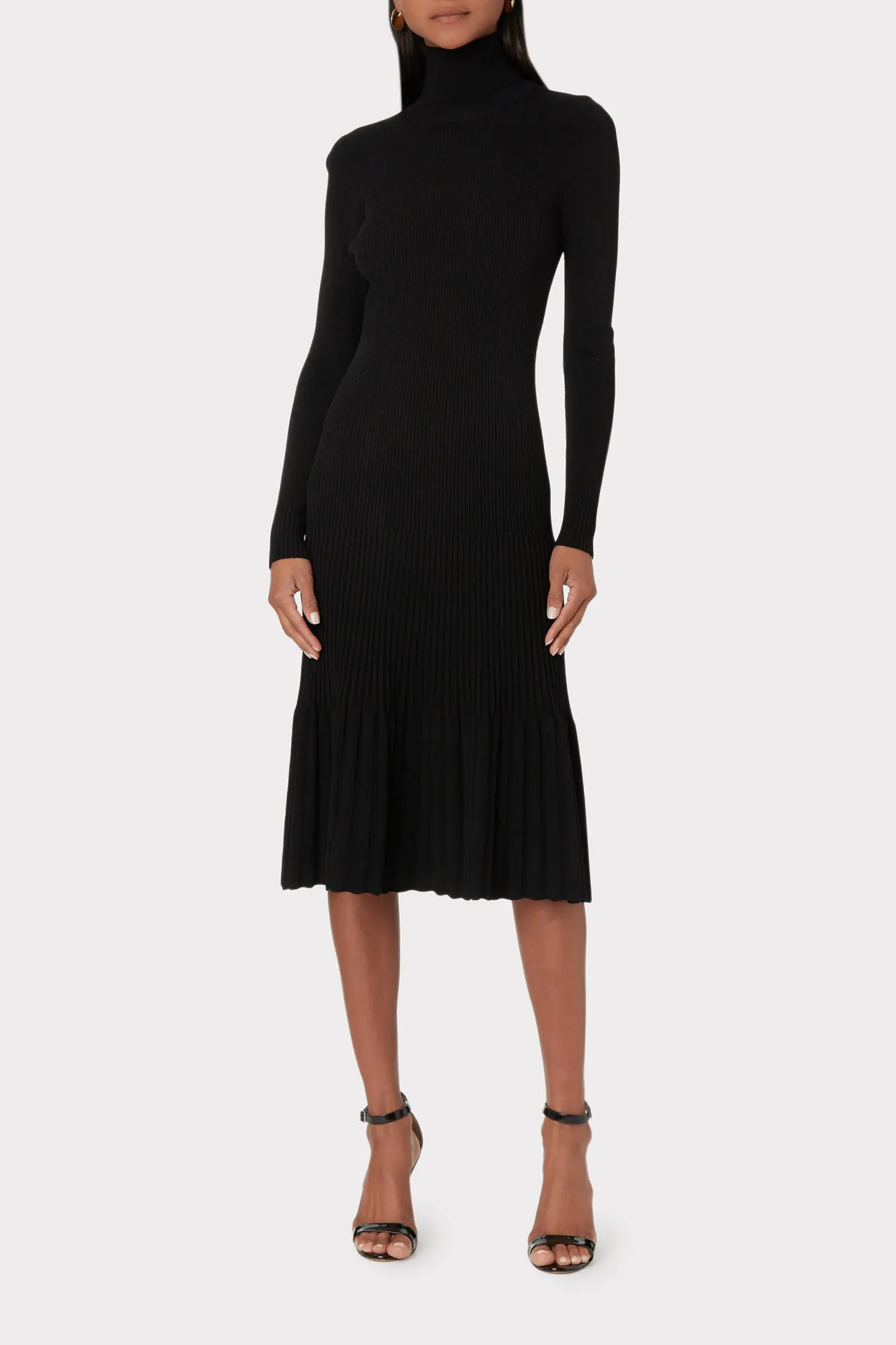 Rib Turtleneck Dress