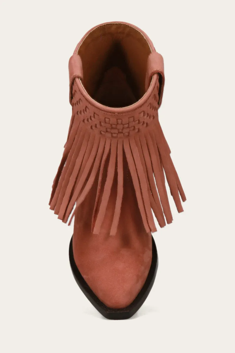 Sacha Short Fringe Bootie