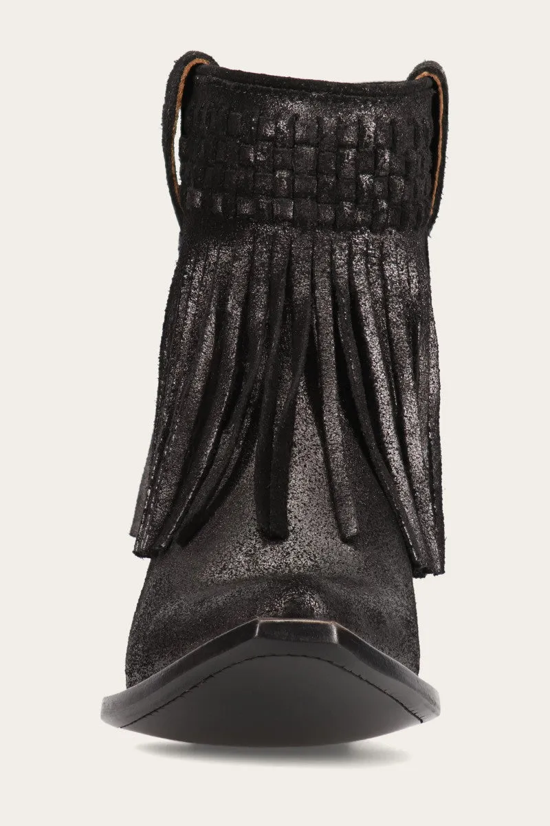 Sacha Short Fringe Bootie