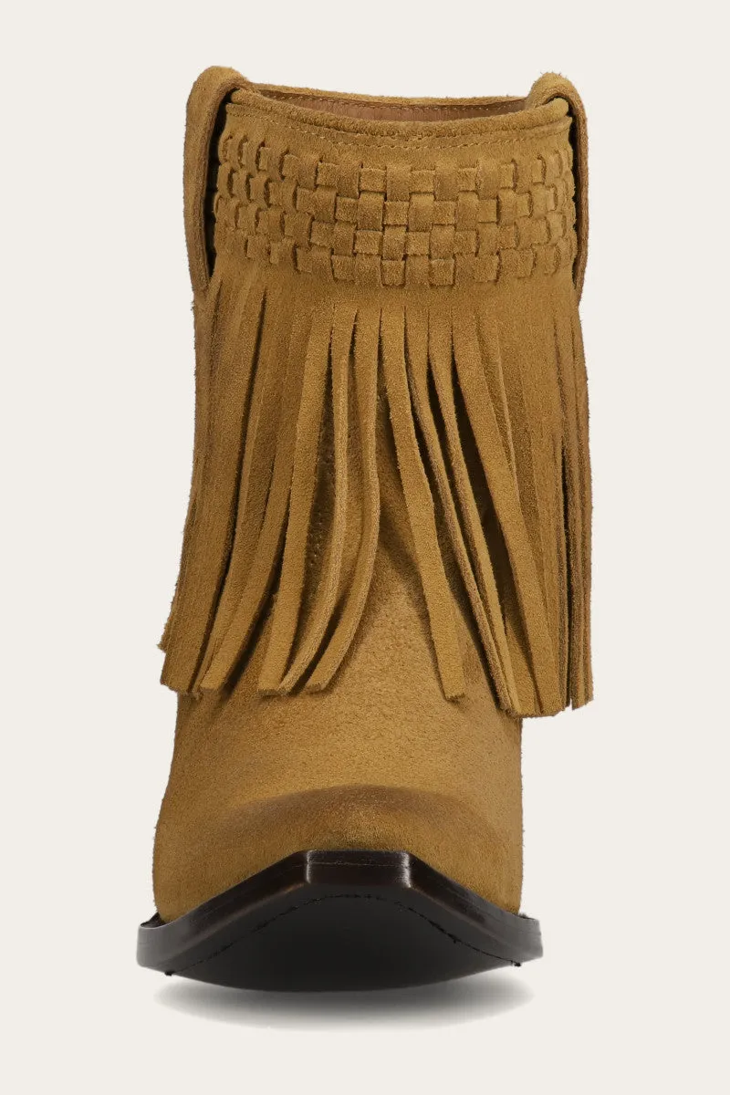 Sacha Short Fringe Bootie