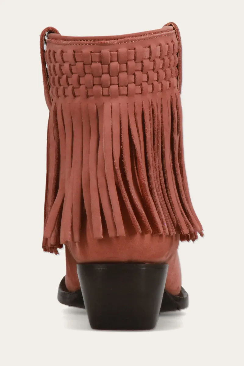 Sacha Short Fringe Bootie