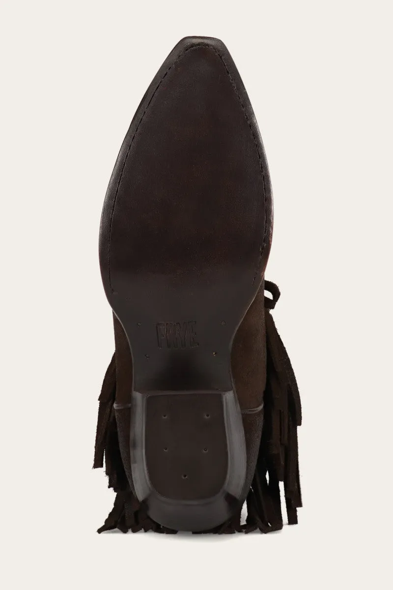 Sacha Short Fringe Bootie